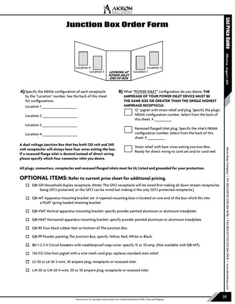 akron junction box order form|nema 7 junction boxes.